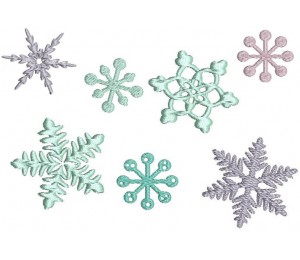 Stickserie - Snowflakes mini